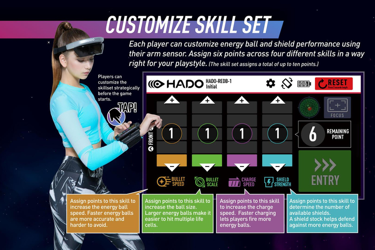 Athens: AR sports experience at HADO Dafni HADO Dafni