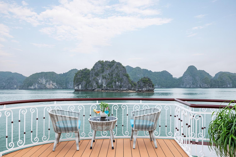 Hanoi/Cat Ba: Lan Ha Bay Day Cruise with Dark & Bright Caves Day Trip Cruise Pick up & Drop Off From Cat Ba Town