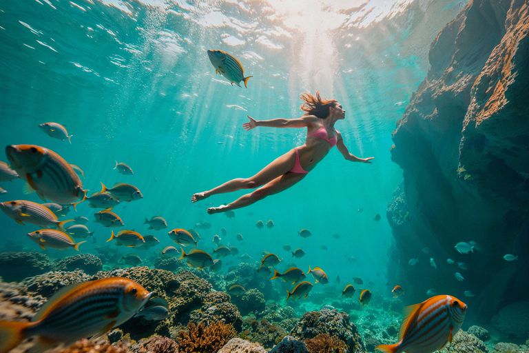 HRG: Orange Bay Island with Snorkeling, Lunch and Drinks Private Transportation + Full package