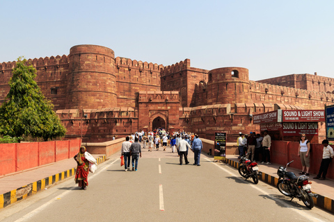 Tour de un día completo por el Taj Mahal y el Fuerte de Agra en coche desde Delhi