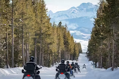 Au départ de Jackson : Excursion en motoneige au Grand Canyon de Yellowstone