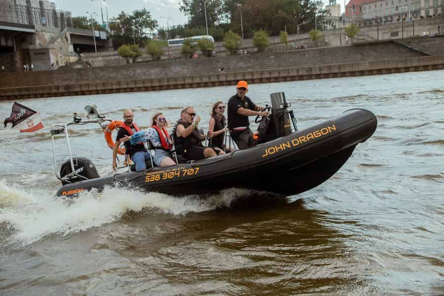 Warschau: Hochgeschwindigkeits-RIB-Boot-Abenteuer auf der Weichsel. Foto: GetYourGuide