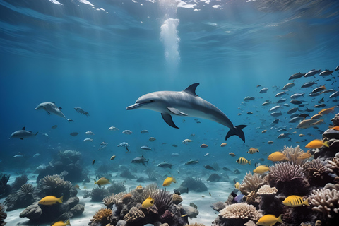 Plongée dans le lagon d&#039;El Gouna et plongée avec les dauphins, avec déjeuner