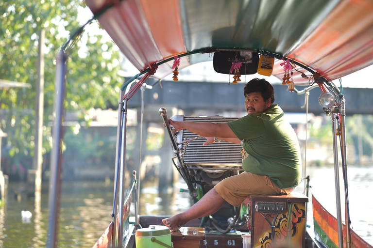 Bangkok: Tour em pequenos grupos pelos canais em um barco de cauda longaBangkok: excursão para grupos pequenos pelos canais em barco Longtail