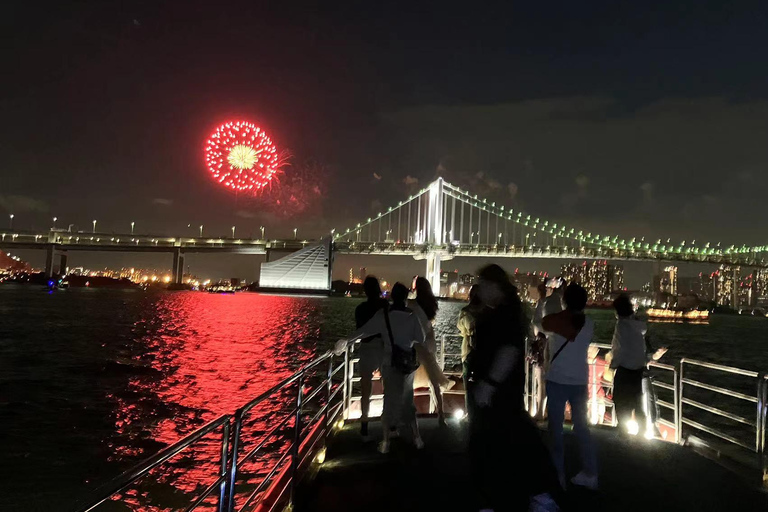Tokyo:Adachi/Sumida Fireworks Exclusive Cruise & Show & Meal 【Sina Boat No 2】Adachi River Fireworks Cruise:Show&Sukiyaki