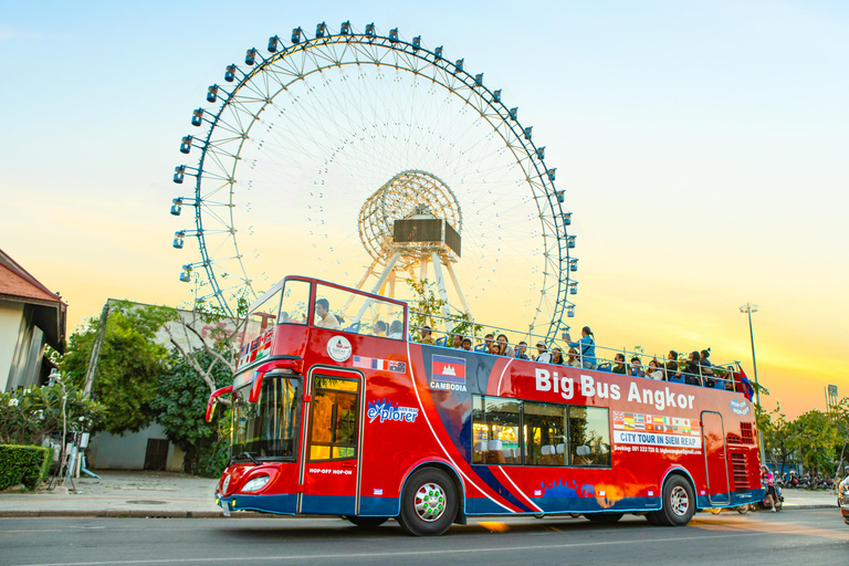 Tour della città e al tramonto con Big Bus AngkorTour della città al tramonto con Big Bus Angkor