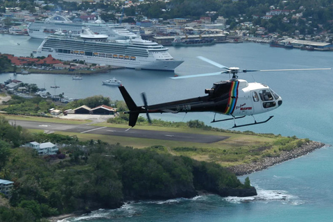 Santa Lúcia: Excursão de Helicóptero à Ilha do Norte