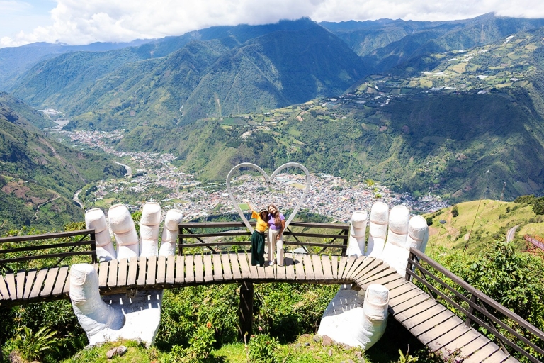 Quito-Baños: Pailón del Diablo, Manos de Dios, Columpio