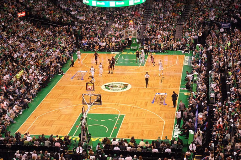 Boston: Boston Celtics Basketball Game Ticket at TD Garden Lower Baseline