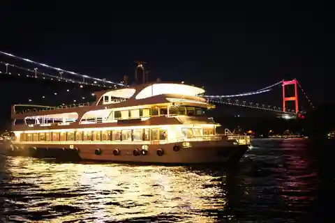 Bosporus-Kreuzfahrt Türkische Nachtshow mit Abendessen und Getränken