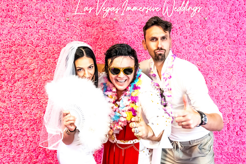 Las Vegas Boda de Elvis con Fotos de Carteles de Las Vegas Incluidas