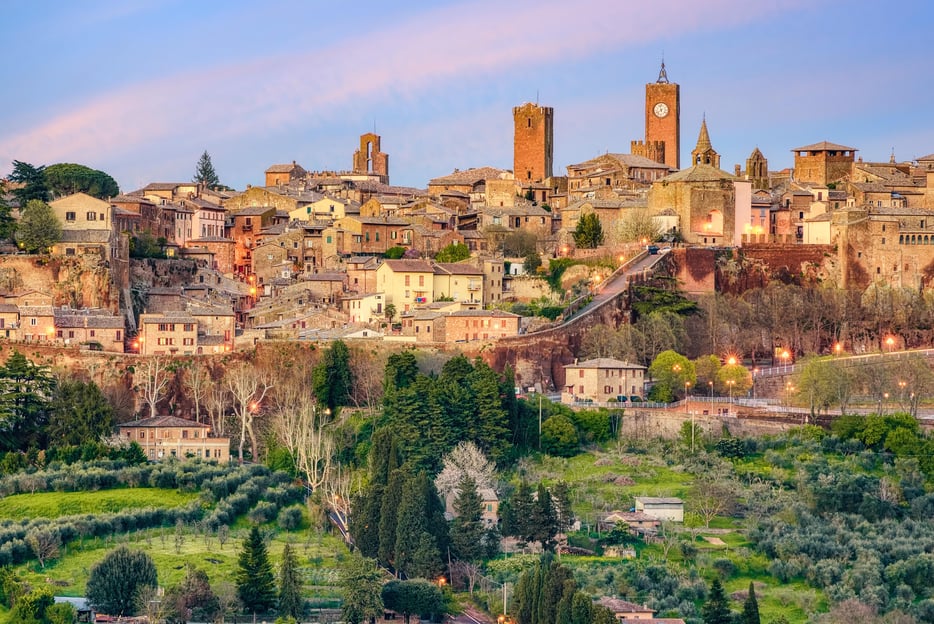 Au départ de Rome : Excursion d&#039;une journée à Bagnoregio et Orvieto avec vins et déjeuner