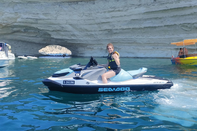 From St. Julian's: Jet Ski Safari to the South of Malta Single Jet Ski: One Jet Ski Per Person