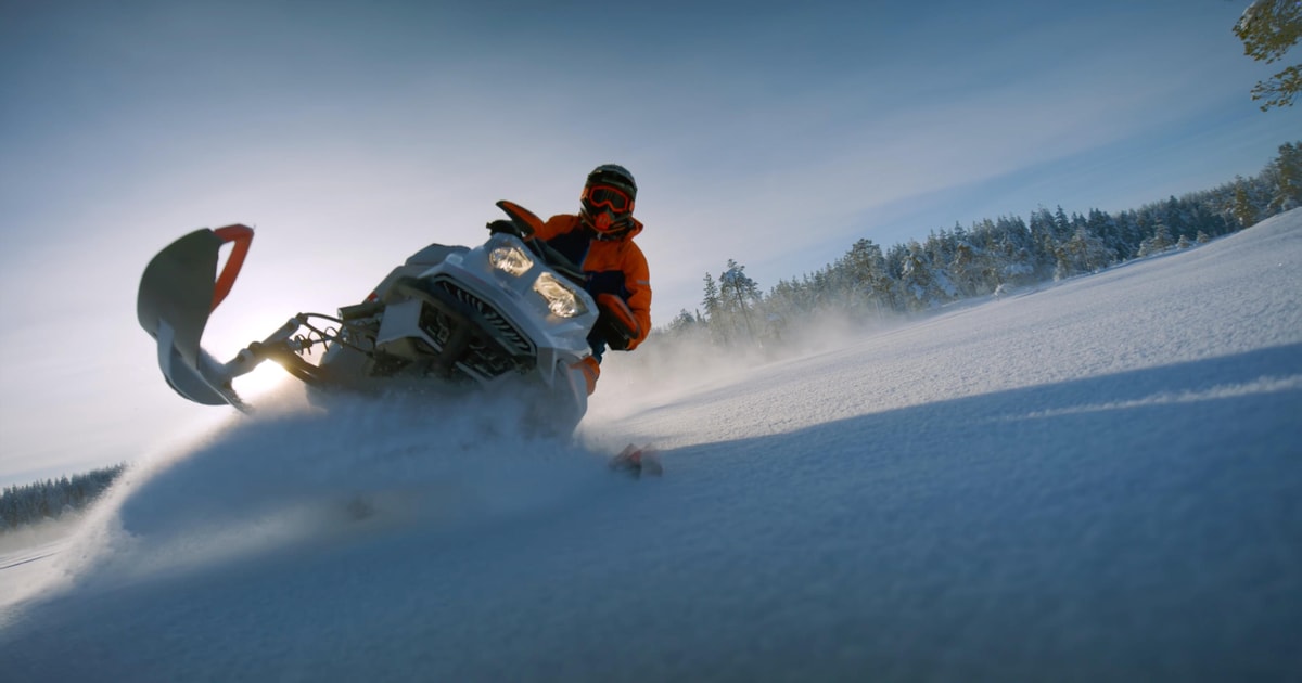 Arvidsjaur: 4-hour private snowmobile tour in Swedish Lapland