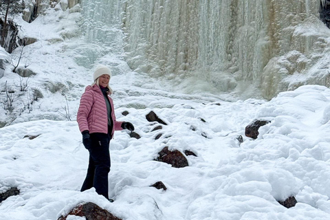 Rovaniemi: Korouoma Frozen Waterfall Hike with BBQ