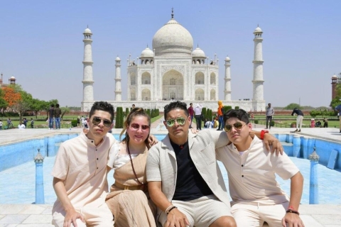 Delhi: Taj Mahal, Sonnenaufgang und Agra Fort, Privater TagesausflugNur Auto, Fahrer und Reiseleiter