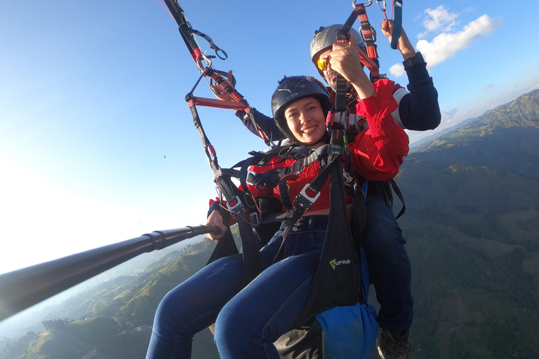 Paragliding over Medellin in San Felix an amazing experience