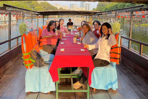 1 hour Nhieu Loc boat tour experience: A Glimpse of Saigon Releasing Fish