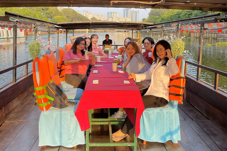 1 hour Nhieu Loc boat tour experience: A Glimpse of Saigon Releasing Fish