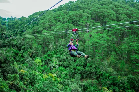 Extreme ZIPLINE 1500M & CANYONING in DA LAT