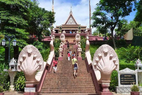 Phnom Penh: Royal Palace, City & Silk Islands -Half/Full Day Half-Day: Royal Palace, Museum, Wat Phnom & Central Market