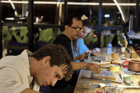 Kuta: Design Your Own Silver Jewelry with Photos Included Night Class, Kuta Silver Jewelry Making