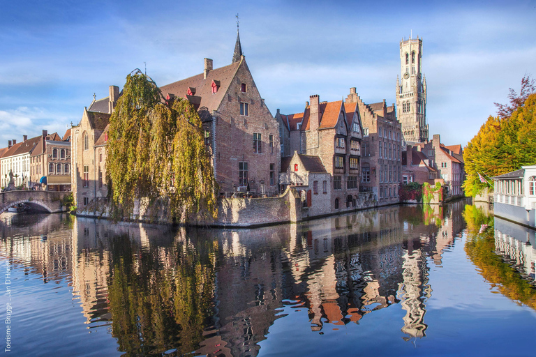 Brussels: Tour Bruges & Ghent with Cruise + Chocolate visit Tour in English