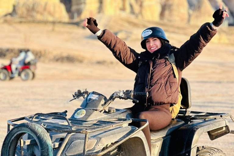 Excursion en quad au coucher du soleil en CappadoceVisite privée en quad au coucher du soleil, au lever du soleil et en journée
