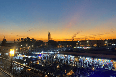 Marrakech Medina Night Tour with Rooftop Dinner