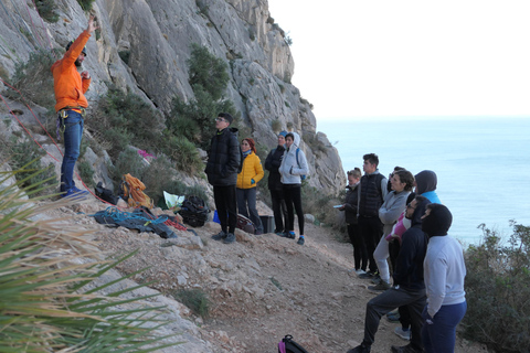 Climbing baptism in Alicante