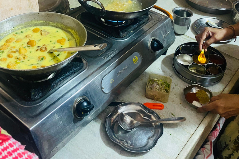 Royal Rajasthani Thali & Family Cooking Class in Udaipur
