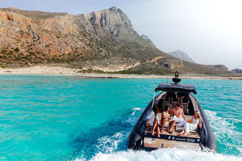 Kissamos : Croisière en bateau rapide à Balos et Gramvousa avec plongée en apnéeCroisière en bateau rapide sans prise en charge et retour