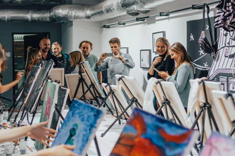 Christmas painting and mulled wine in Warsaw!