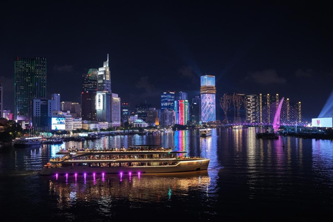 Romantic Dinner On Cruise On Saigon River With Fireworks Buffet Lunch Without Pick-Up