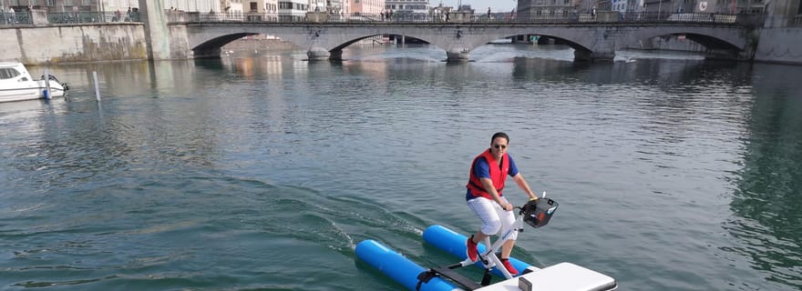 Waterbike sur le lac de Zurich