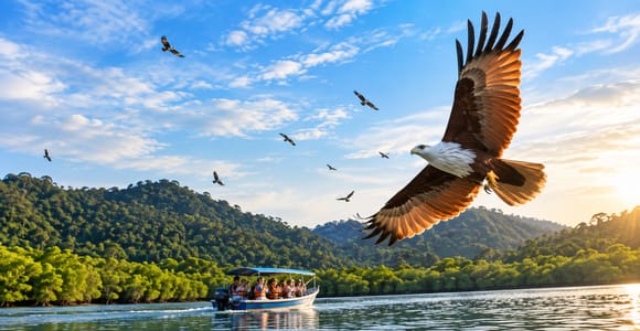 Langkawi: Island Hopping and Mangrove Boat Tour with Pickup