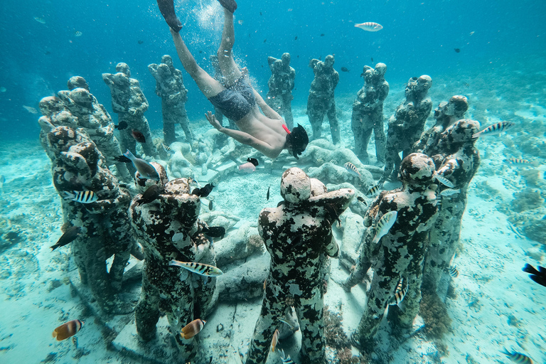 Au départ de Bali : Excursion privée de plongée en apnée aux îles GiliVisite privée de 4 heures de plongée en apnée avec GoPro (lieu de rendez-vous)