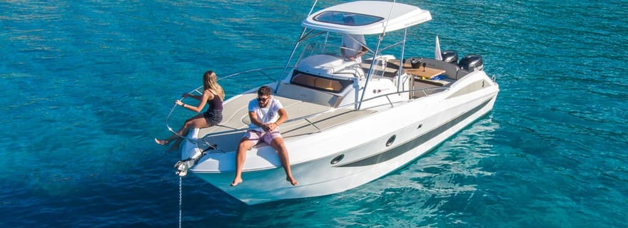 Croisière en bateau à moteur privé, plongée en apnée, baignade, pêche