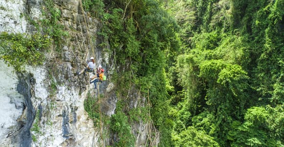 Krabi: Ziplining with Abseiling and Rock Climbing Options