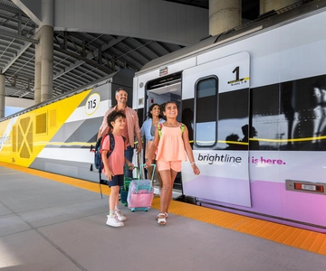 Miami or Ft Lauderdale: Train Transfer to Orlando Airport