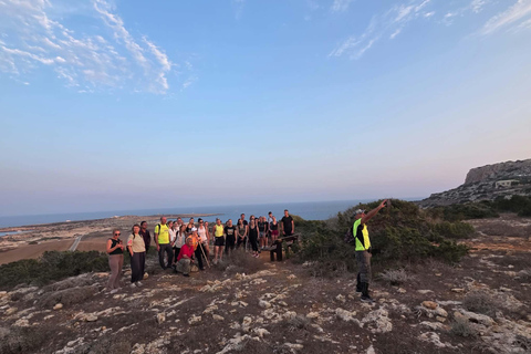 Ayia Napa: Cape Greco Sunset Hike and Yoga Experience