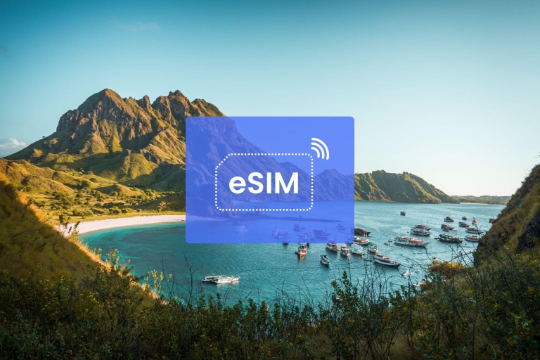 Wyspa Komodo: Indonezja – plan mobilnej transmisji danych eSIM w roamingu6 GB/ 8 dni: 22 kraje azjatyckie
