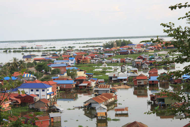 Sunset at the Floating Village on the Gigantic Lake