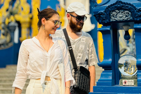 Chiang Rai : White & Blue temples and Emerald Bhudda story. Join Chaing Rai