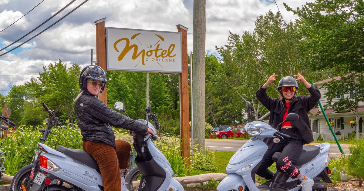 Quebec City Scooter rental on Ile d'Orléans agrotourism ! GetYourGuide