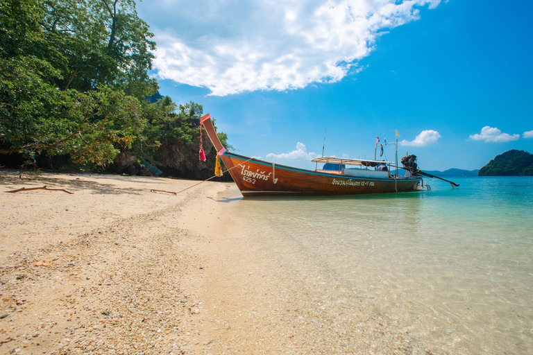 Krabi: Mezza giornata di 4 isole in barca privata locale a coda lunga