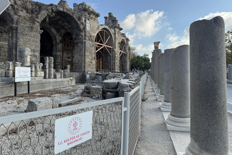 Antalya: Perge & City of Side, Aspendos, Waterfall and Lunch Perge, Side, Aspendos, Waterfall Tour with Entrance