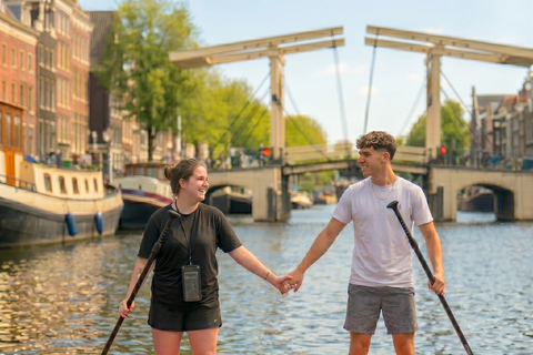 Amsterdam: Stand-Up Paddleboard Canal Tour with Drink