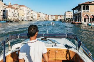 Venedig: Gemeinsamer Wassertaxi-Transfer zum Flughafen VCE