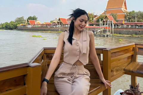 Bangkok: Ayutthaya Afternoon Tour with SunsetBoat Ride Ayutthaya Afternoon Tour with SunsetBoat Ride(Join Trip)